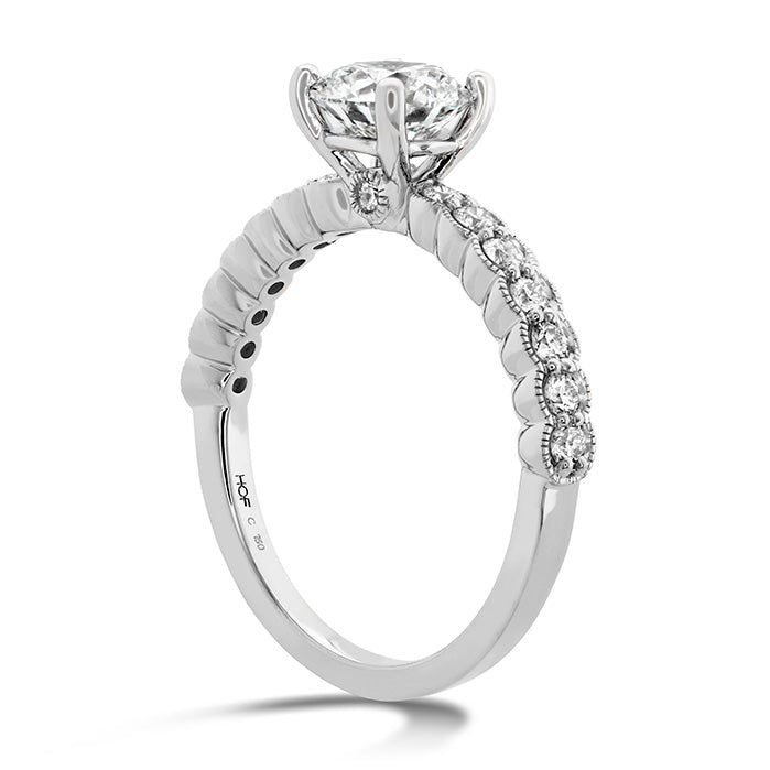 Hearts On Fire Isabelle Milgrain Diamond Engagement Ring