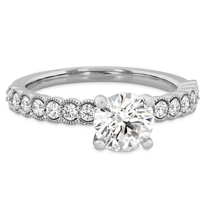 Hearts On Fire Isabelle Milgrain Diamond Engagement Ring