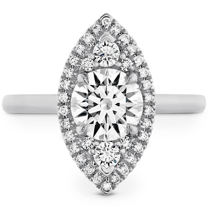 Hearts On Fire Juliette Marquise Halo Engagement Ring