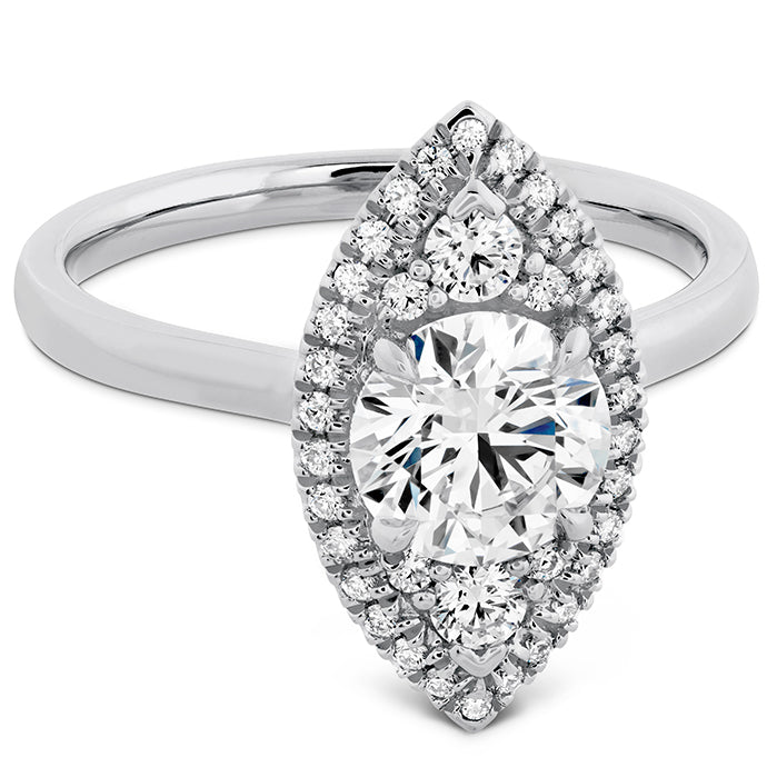 Hearts On Fire Juliette Marquise Halo Engagement Ring