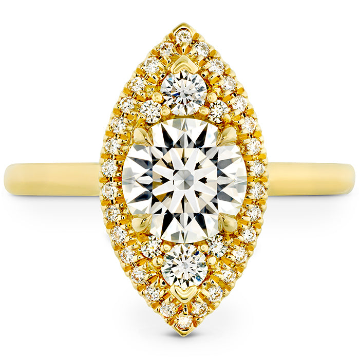 Hearts On Fire Juliette Marquise Halo Engagement Ring