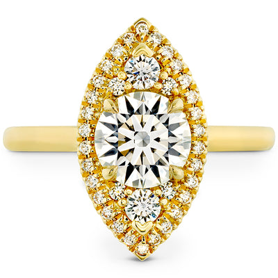 Hearts On Fire Juliette Marquise Halo Engagement Ring
