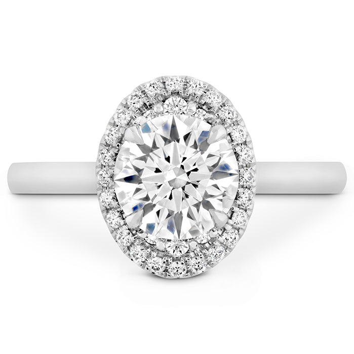 Hearts On Fire Juliette Oval Halo Diamond Engagement Ring