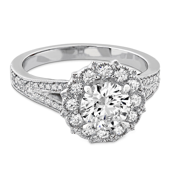 Hearts On Liliana Halo Engagement Ring