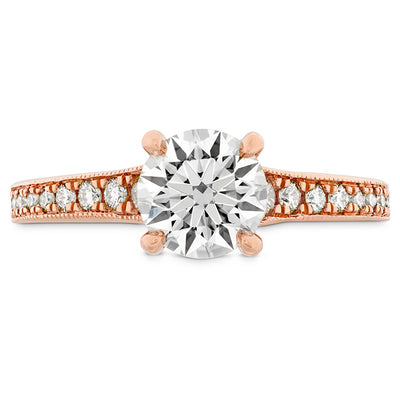 Hearts On Fire Liliana Milgrain Diamond Engagement Ring