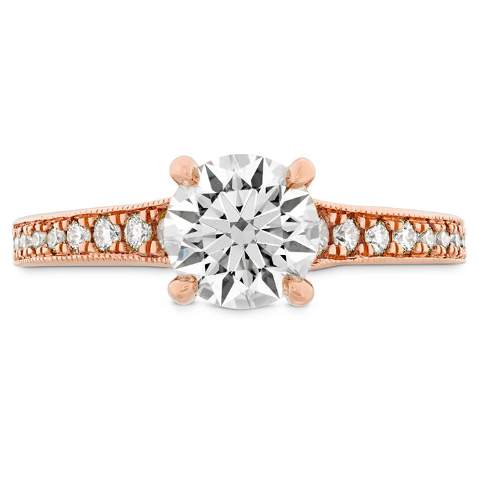 Hearts On Fire Liliana Milgrain Diamond Engagement Ring