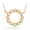 Hearts On Fire Liliana Milgrain Circle Diamond Pendant Necklace