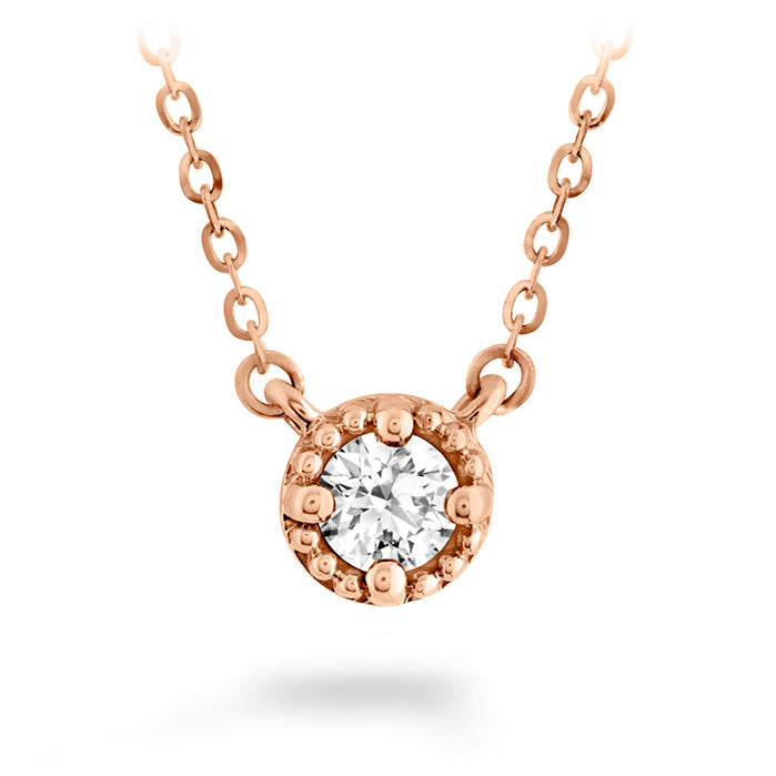 Hearts On Fire Liliana Milgrain Single Diamond Pendant Necklace