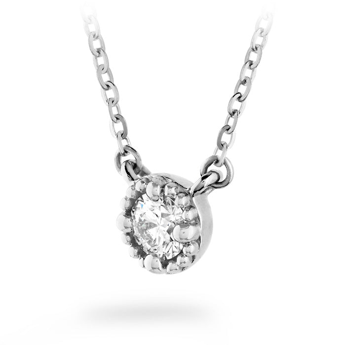 Hearts On Fire Liliana Milgrain Single Diamond Pendant Necklace