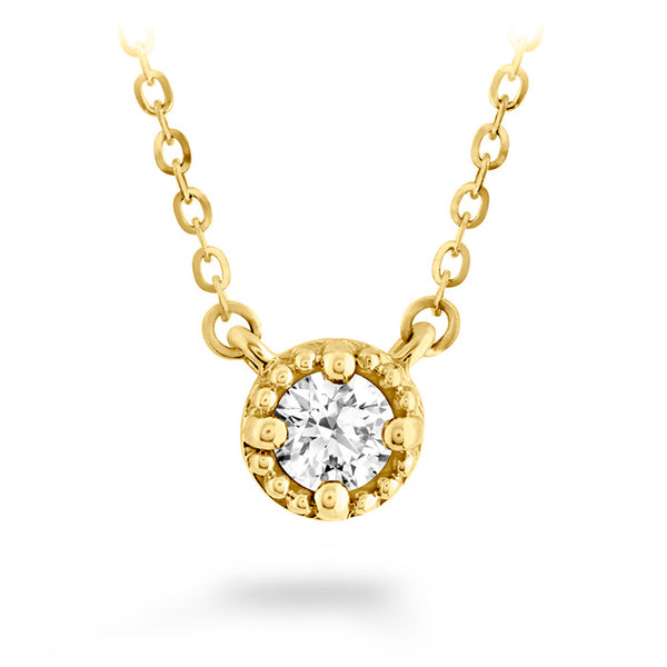 Hearts On Fire Liliana Milgrain Single Diamond Pendant Necklace