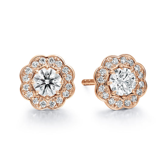 Hearts On Fire Lorelei Halo Stud Diamond Earrings