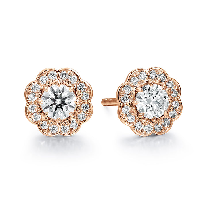 Hearts On Fire Lorelei Halo Stud Diamond Earrings