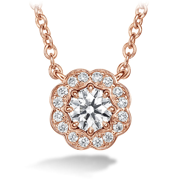 Hearts On Fire Lorelei Halo Diamond Pendant Necklace