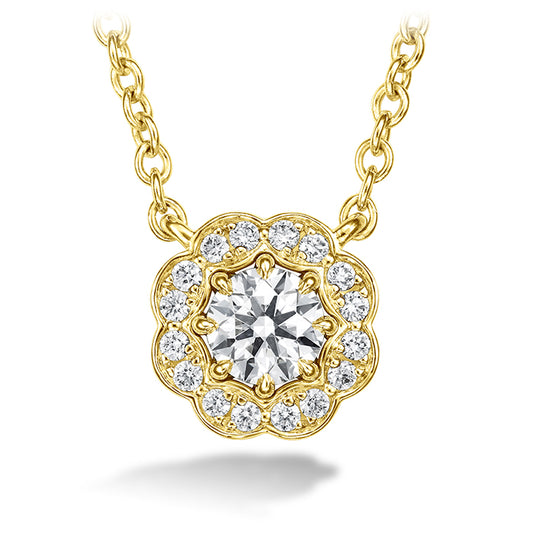 Hearts On Fire Lorelei Halo Diamond Pendant Necklace