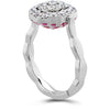Hearts On Fire Lorelei Diamond and Ruby Floral Flip Ring