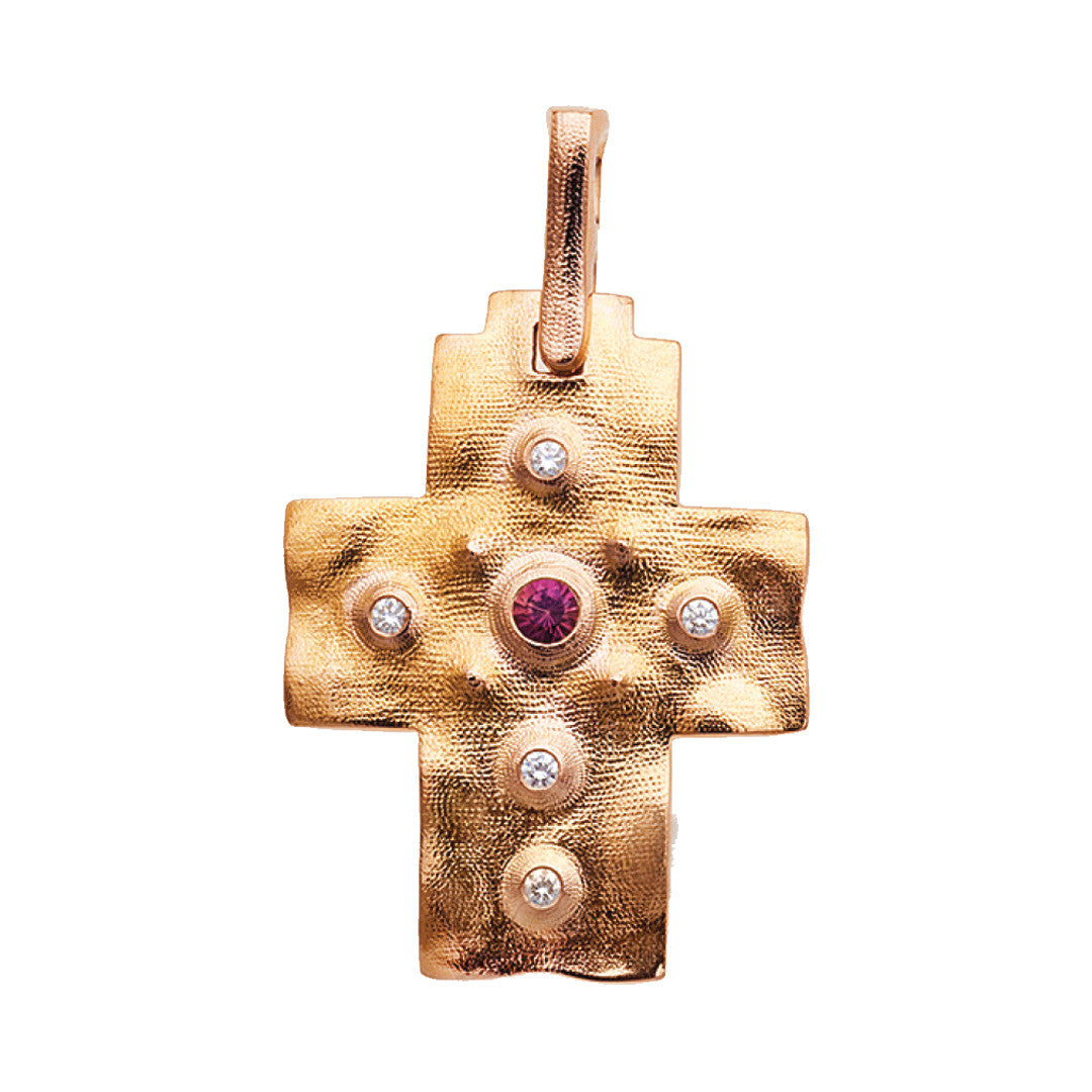 Alex Sepkus Raised Cross Pendant Necklace - M-100RS