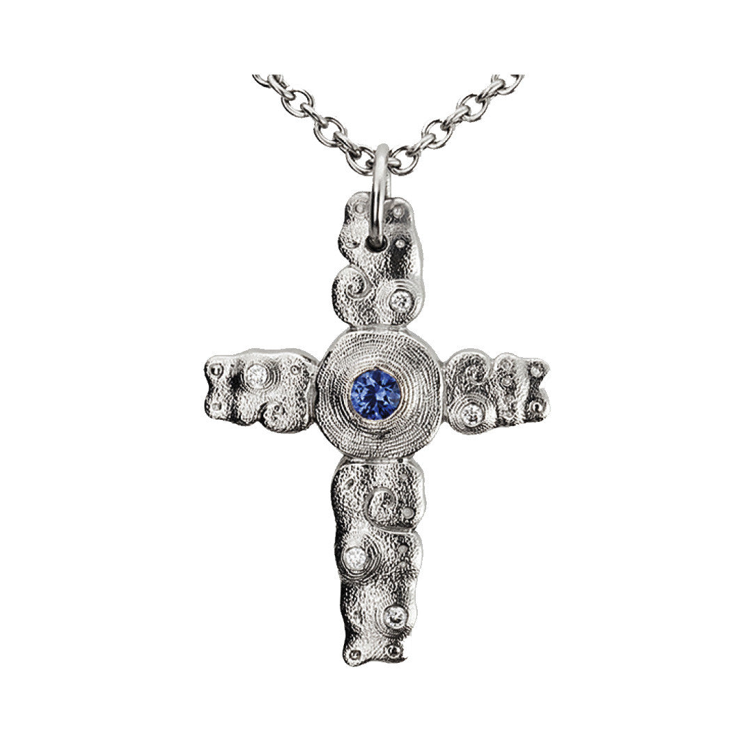 Alex Sepkus Swirl Cross Necklace