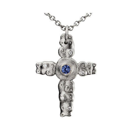 Alex Sepkus Swirl Cross Necklace