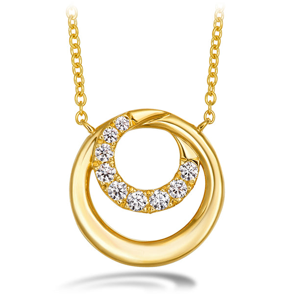 Hearts On Fire Optima Circle Diamond Pendant Necklace