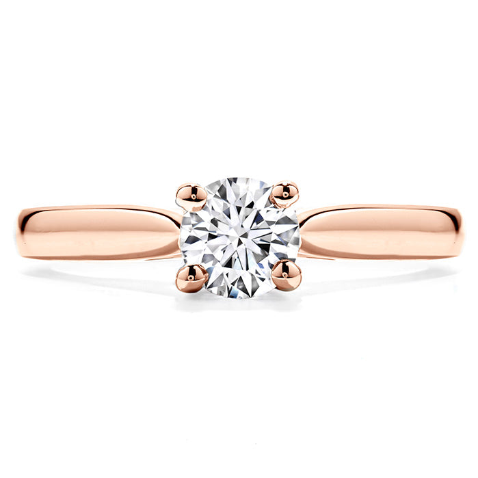 Hearts On Fire Purely Bridal Four Prong V Gallery Engagement Ring