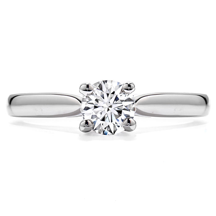Hearts On Fire Purely Bridal Four Prong V Gallery Engagement Ring