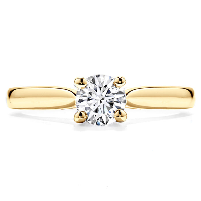 Hearts On Fire Purely Bridal Four Prong V Gallery Engagement Ring