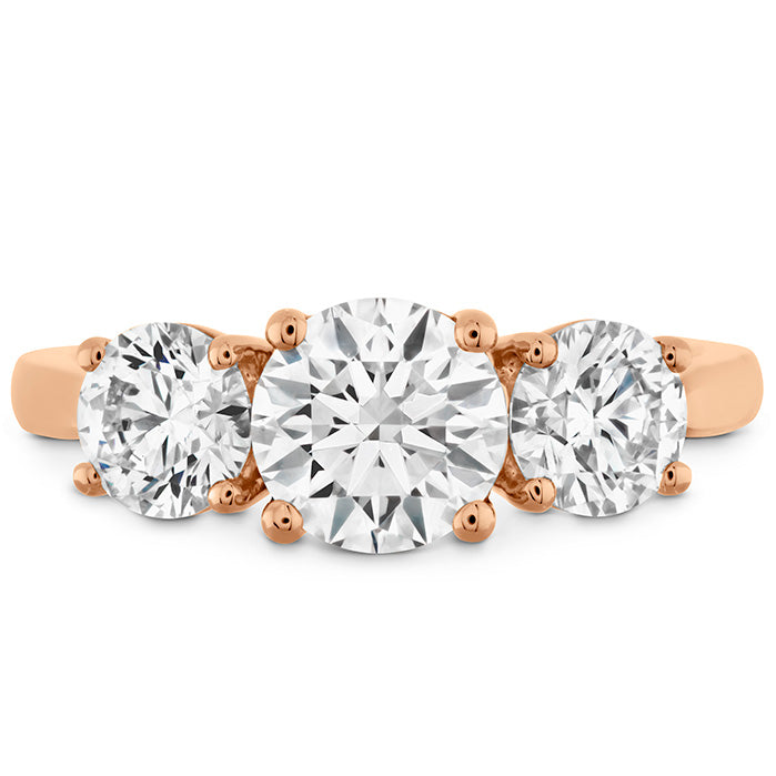 Hearts On Fire Simply Bridal Three Stone Engagement Ring
