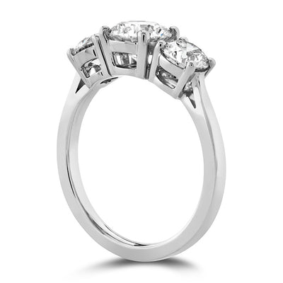Hearts On Fire Simply Bridal Three Stone Engagement Ring