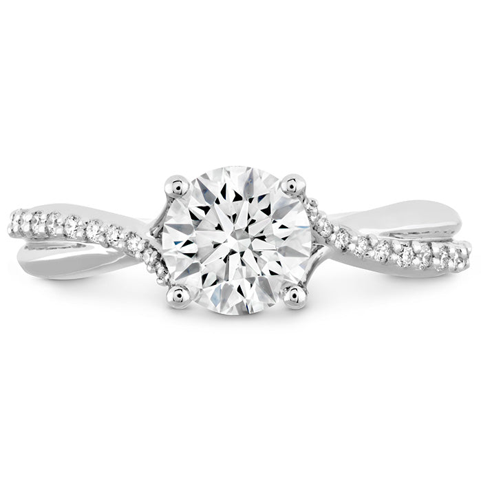 Hearts On Fire Simply Bridal Twist Diamond Engagement Ring