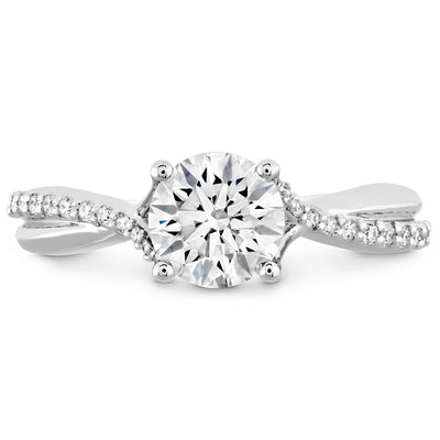 Hearts On Fire Simply Bridal Twist Diamond Engagement Ring
