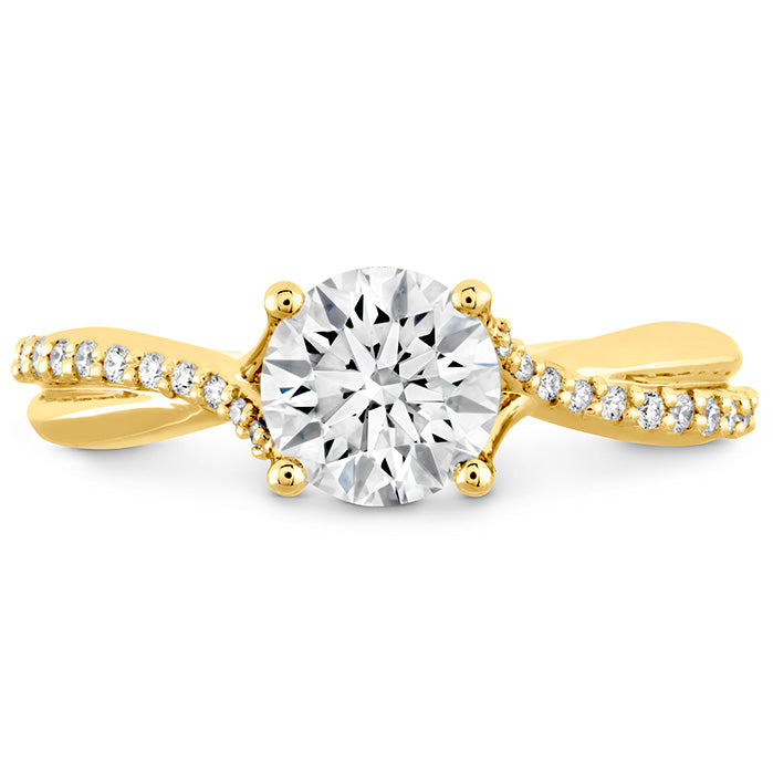 Hearts On Fire Simply Bridal Twist Diamond Engagement Ring